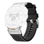 Silikonski pas Techsuit W068 za Samsung Galaxy Watch Ultra 47mm/Galaxy Watch Ultra 2 - črn