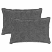 vidaXL Prevleka za blazino 2 kos HOUTEN Temno siva 30 x 50 cm