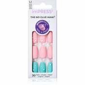 KISS imPRESS The No Glue Mani Medium Umjetni nokti Dew Drop 30 kom