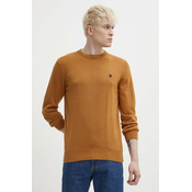 Pamucni pulover Timberland boja: smeda, lagani, TB0A2BMMP471