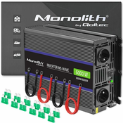 Pretvornik napetosti Qoltec Monolith 6000 MS | 12V na 230V | 3000/6000W