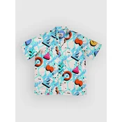 The Dudes Squiggle Pattern Light Hawaiian Shirt multicolor