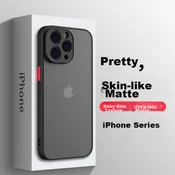 Mofajiang Maska za mobilni telefon iPhone 13 Pro Max, Providno-crna