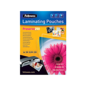 Fellowes A4 sijajna folija za laminiranje, 250 mikronov