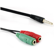 SBOX adapter AVDIO 3,5M 4pin-2x3,5Ž stereo