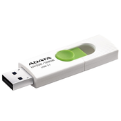 ADATA UV320 USB izbrisivi memorijski pogon 128 GB USB Tip-A 3.2 Gen 1 (3.1 Gen 1) Zeleno, Bijelo