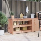 vidaXL Zunanja kuhinjska omara 106x55x64 cm Polno les Douglas