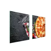 shumee STEKLENA ZAŠČITNA PLOŠČA ZA ŠTEDILNIK 85x52 ZA PIZZO