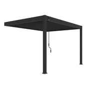Rojaplast Bioklimatska pergola INTRO PLUS 4x3m, aluminij – za pritrditev na steno - Z MONTAŽO