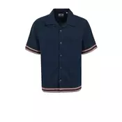 WE Fashion Srajca  temno modra / rjava / temno rjava / bela