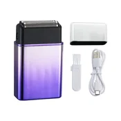 INF Prenosni moški brivnik – mini USB, IPX vodoodporen, zmogljiv Purple, (5000287176)