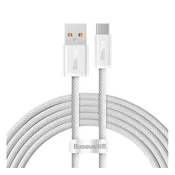 Baseus Dynamic USB tip-A na USB tip-C, 100W kabel za brzo punjenje i prijenos podataka, 2 m, bijeli
