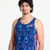 Majice adidas Adizero Labrum Tank Top Dark Blue/ Lucid Red L