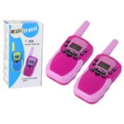 slomart LEAN TOYS Walkie Talkie za otroke, domet 3 km (roza)