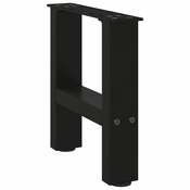Noge za klub stolic crne 2 kom 30 x (30-31) cm celik