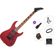 Jackson JS Series Dinky Arch Top JS24 DKAM Caramelized MN Premium SET Red Stain Električna kitara