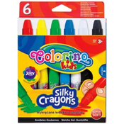 Pastele Colorino Kids - Silky crayons, 6 boja