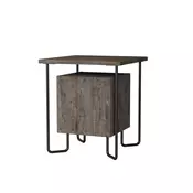 HANAH HOME Acres Nightstand Dark Coffee