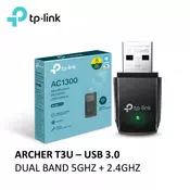TP LINK AC1300 Mini Wireless MU-MIMO USB Adapter ARCHER T3U