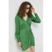 Obleka Abercrombie & Fitch zelena barva,