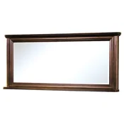 Casa Padrino luxury Art Nouveau mirror dark brown 157 x 12 x H. 71.2 cm - Rectangular solid wood wall mirror - Bedroom mirror - Baroque & Art Nouveau bedroom furniture