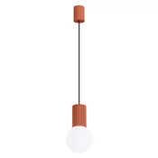 Sollux SL.1729 - Luster na sajli HALO 1xG9/8W/230V precnik 12 cm narandžasta