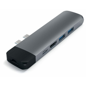 Satechi Pro hub, USB-C, 6 ulaza, Space Gray