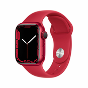 Apple Watch Series 7 OLED 41 mm Digitalno Ekran osjetljiv na dodir Crveno Wi-Fi GPS