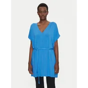 Liu Jo Obleka za na plažo VA5164 JS360 Modra Relaxed Fit