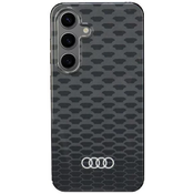 Audi IML Pattern MagSafe Case S24 S921 black hardcase AU-IMLMS24-Q5/D3-BK (AU-IMLMS24-Q5/D3-BK)