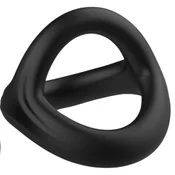 Pulselock Taur - Y-oblikovan obroček za penis in moda (črn) - M
