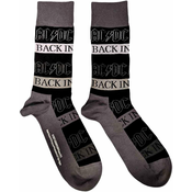 AC/DC Nogavice Back In Black Black 40-45