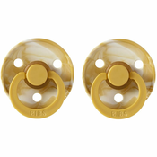 bibs® tolažilna duda colour tie dye mustard & ivory
