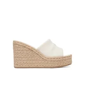 Espadrile Calvin Klein Wedge Espad 70 Canvas Mg HW0HW03282 Kremna