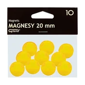 Magneti za ploču GRAND 20 mm žuti 10 komada 130-1691