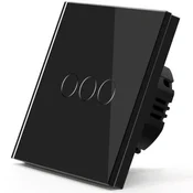 Exeshop wi-fi pametni prekidac 3g tuya crni (WiFi touch switch) ( ss008 )