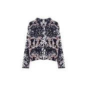 Trendyol Pulover temno modra/rjava/svetlo siva