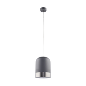 Jupiter 1649 - Lestenec na vrvici DIXON 1xE27/60W/230V srebrna/bela