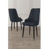 Hanah Home Set stolica Trex, 46x95x42 cm, 2 komada, Antracit-crne