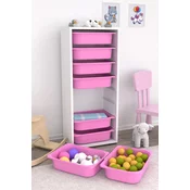 HANAH HOME Višenamenska polica Cara 8N White Pink