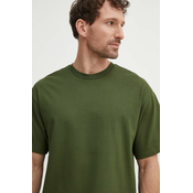 Pamucna majica United Colors of Benetton za muškarce, boja: zelena, bez uzorka