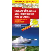 Anglie jih, Wales / mapa 1:300T MD