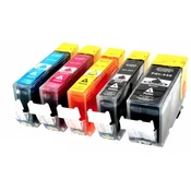 kartuša Canon CLI-521 CMYK, PGI-520, pet paketov, multipack, alternativni