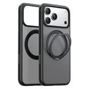 Premium ovitek Torras Ostand O1 Guardian za iPhone 17 Pro/18 Pro - black