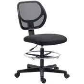 Homestar Pisarniški stol nastavljive višine ergonomski vrtljiv stol 59x61x93-113 cm črn