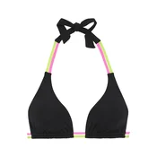 BUFFALO Bikini zgornji del neonsko rumena/neonsko roza/črna