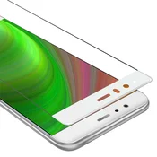 Cadorabo CADORABO Huawei P9 - Zaščitna folija za transparentna z belo - Zaščitno steklo s kaljenim zaslonom s trdoto 9H in 3D dotikom, (20564802)