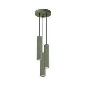 Sollux SL.1614 - Luster na sajli KARBON 3xGU10/10W/230V zelena