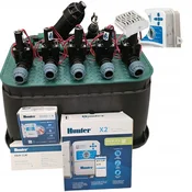Hunter 5-delni komplet: zbiralnik s filtrom in kompresorjem, X2, Wand, Rainclik, korito, PE 25