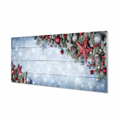 tulup.si Slika na akrilnem steklu Baubles stožci deske 125x50 cm 4 obešalnika